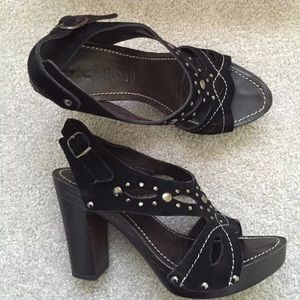 Materia Prima suede studded platform sandals